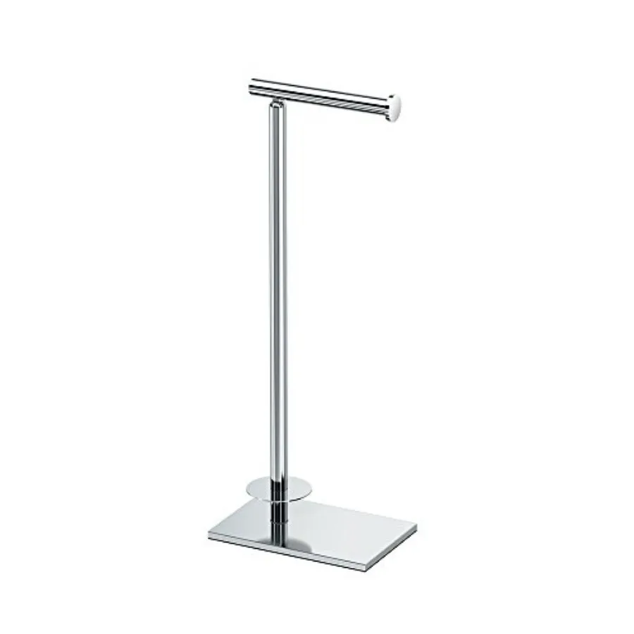 

1443C Modern Square Base Toilet Paper Holder Stand with Storage, , 21.13"H