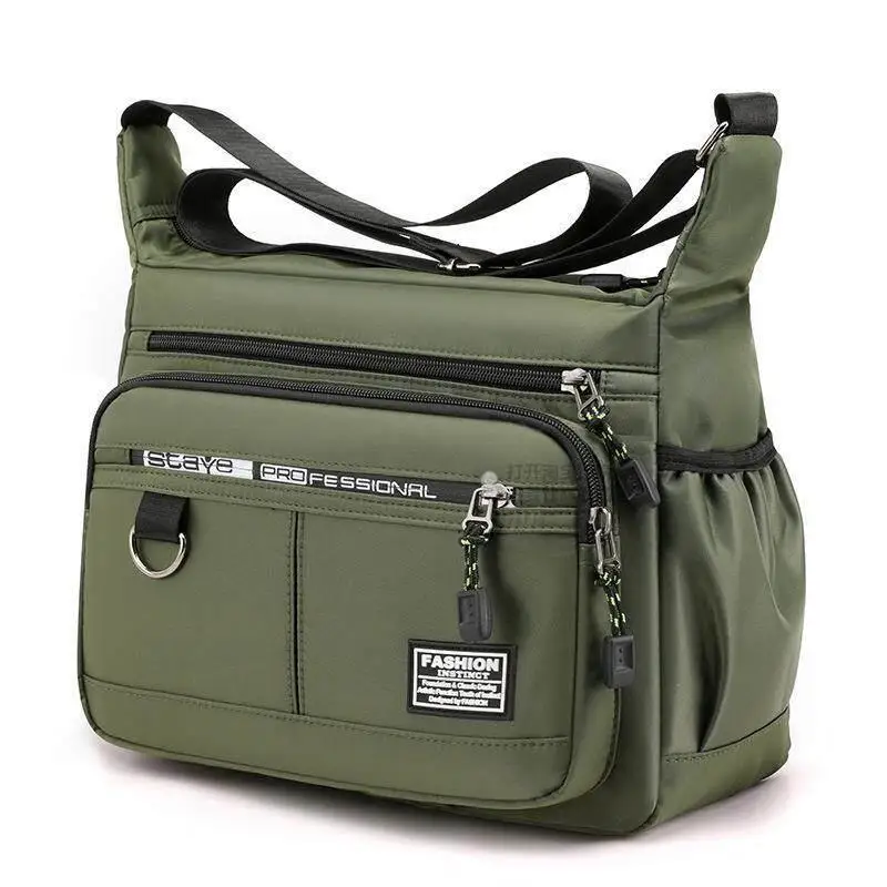 New Large Capacity Casual Business Men's Shoulder Bag Waterproof Wear-resistant Multi-pocket Backpack for Doing Business