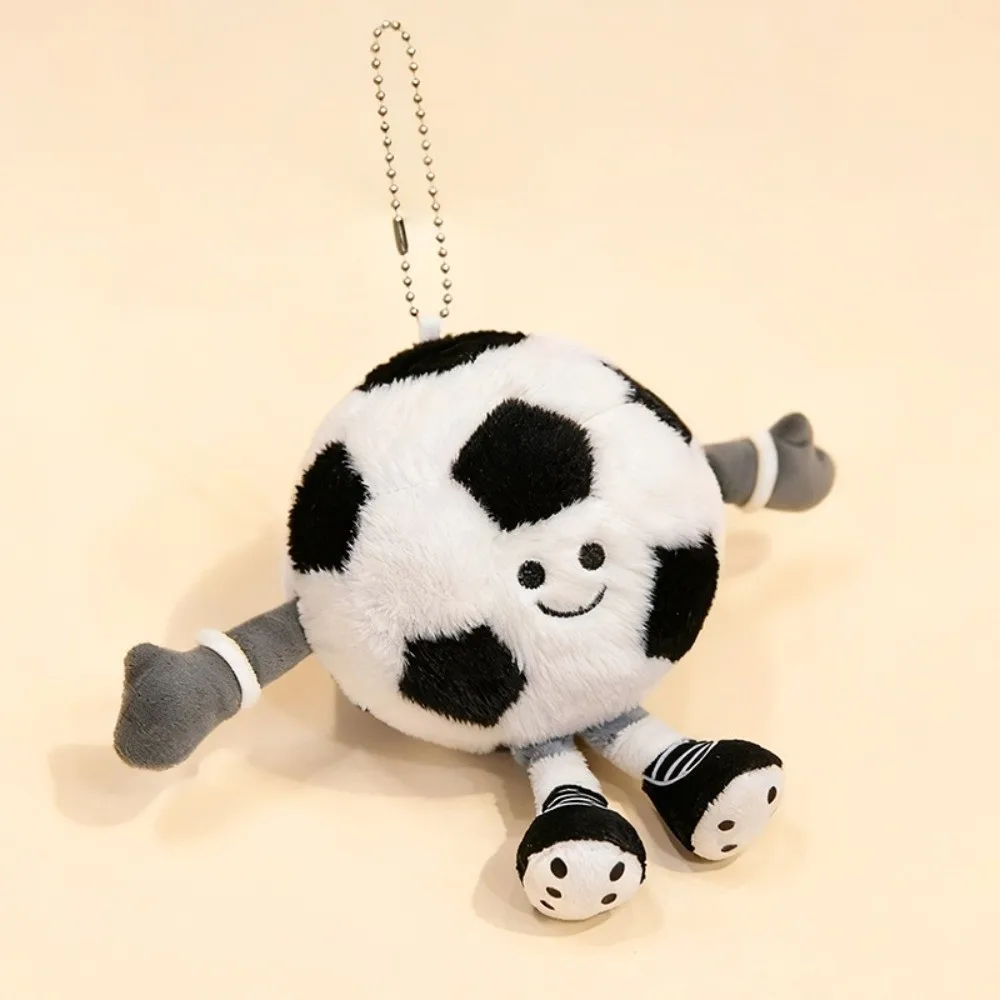 Rugby Tennis Calcio Peluche Simpatico viso sorridente Espressione Portachiavi con ciondolo da basket Borsa creativa Giocattoli di peluche affascinanti