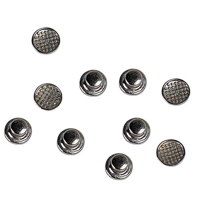 500 Stück AZDENT Dental Kieferorthopädischer Lingualknopf Monoblock MIM Runder Netzboden Klebbarer Metall-Zungenknopf 10 Stück/Packung – Detail 3