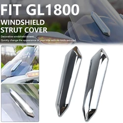 Motorcycle Windshield Strut Cover Chrome Windscreen Trim Accessories Fits For Honda Gold Wing GL 1800 Tour DCT GoldWing GL1800