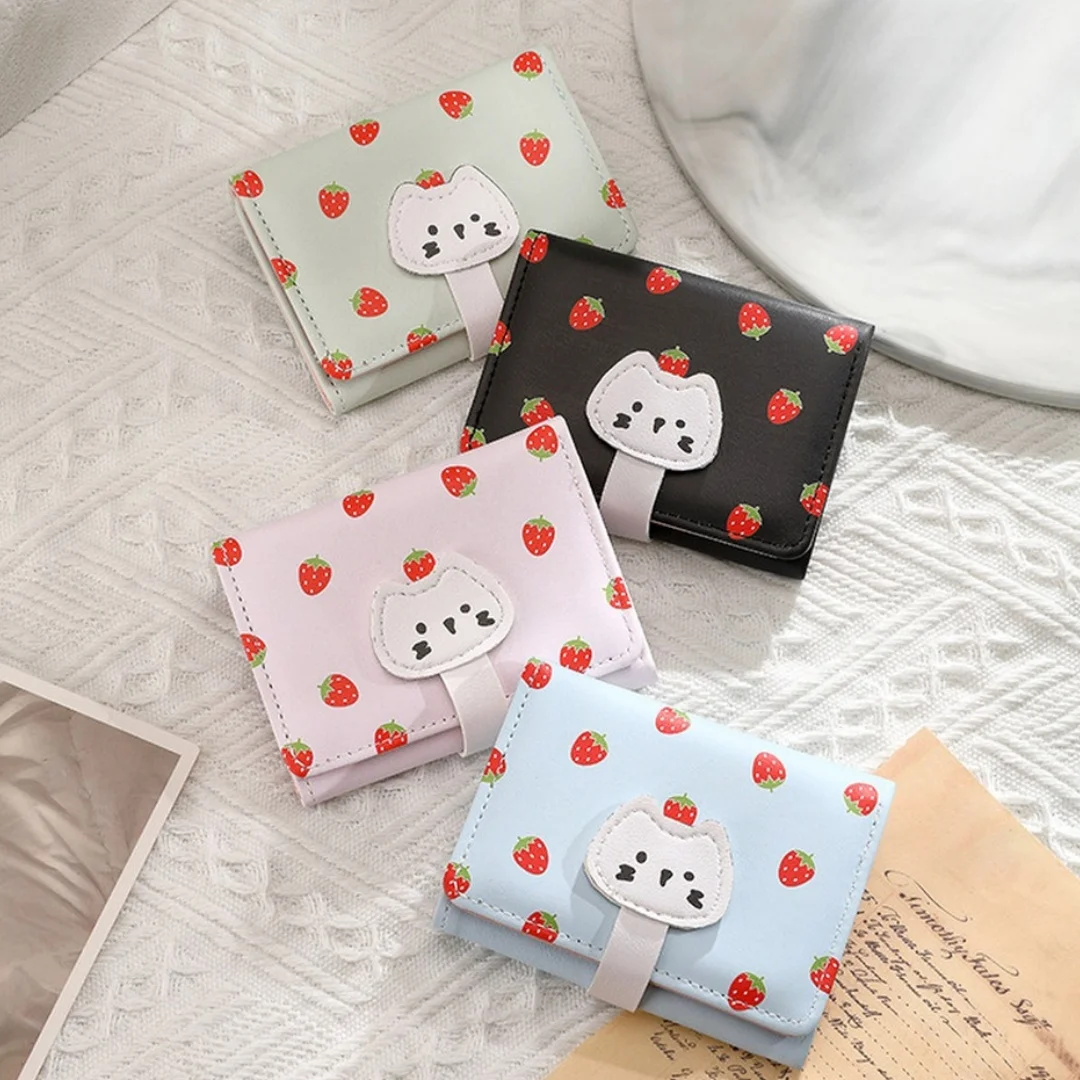 Bunny Buckle Wallet Lightweight Small Wallet Short Wallet Mini For Daily Commuting Pocket Campus Outings