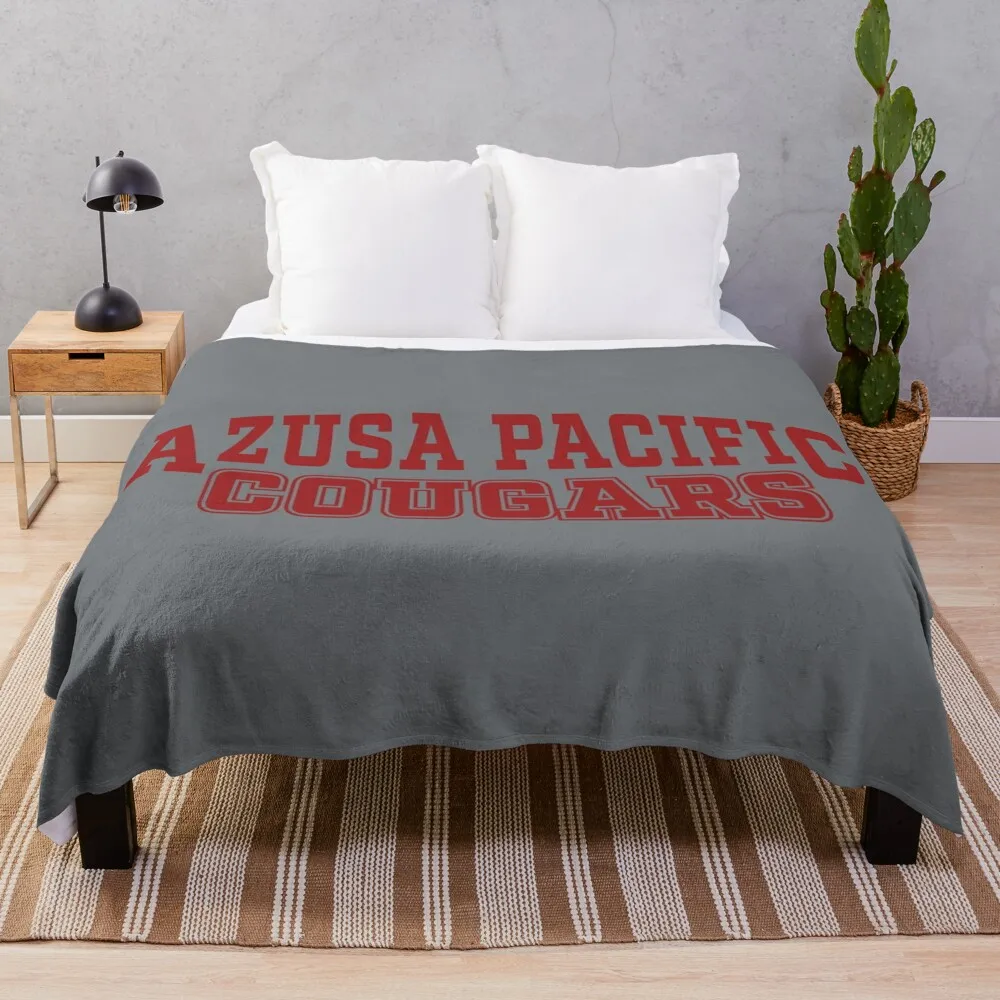 Azusa Pacific University Cougars Throw Blanket Soft Big Warm Nap Furrys Blankets