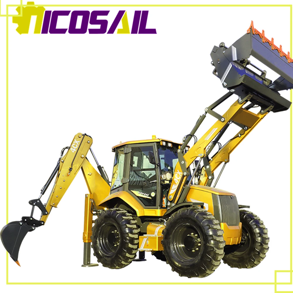 

Free delivery of diesel front loader backhoe tractor mini towable backhoe loader 4x4 high-quality