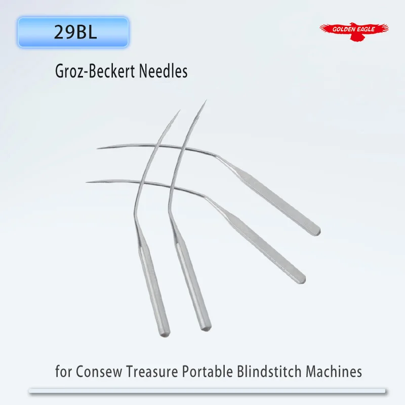 20 PCS Groz-Beckert 29 BL / 29-49 / 29-34 / LWX2T / LWX6T Curve Needles Fit Consew, Treasure Portable Blindstitch Machines - view 5