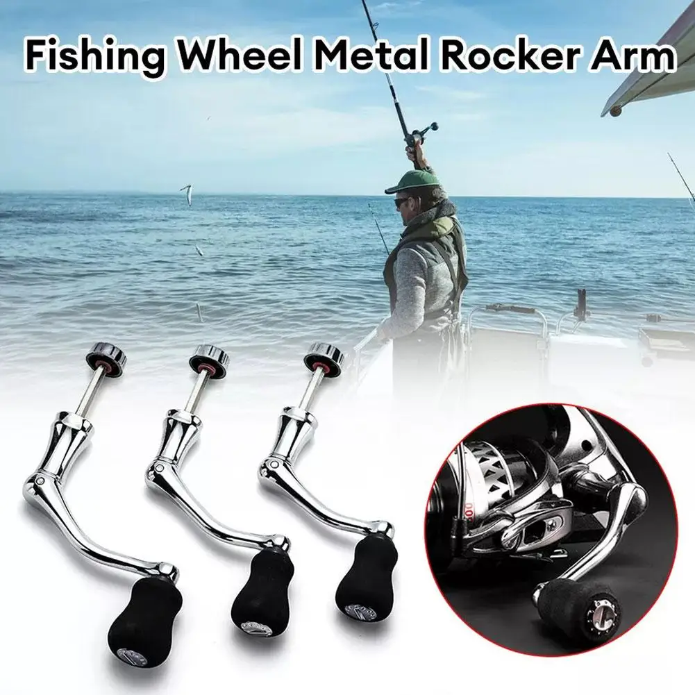 Reel Replacement Power Handle Fishing Reel Handle Knob Arm Metal New Tools Fishing Reel Grip Spinner Handle Rocker M4b7