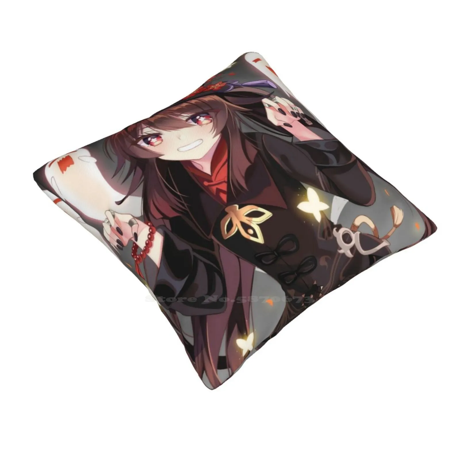 Hu Tao Pillowslip Pillowcase Cute Genshin Impact Characters Pyro Genshin Impact Hu Tao Anime Waifu Hutao Gaming Ganyu Genshin