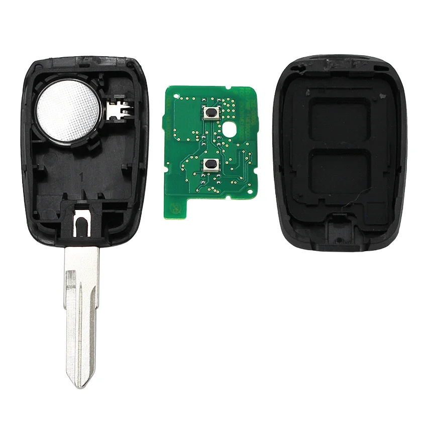 New Remote key 2 button 434MHZ with 4A PCF7961M chip HITAG AES Chip for Renault Sandero Dacia Logan Lodgy Dokker Duster 2016