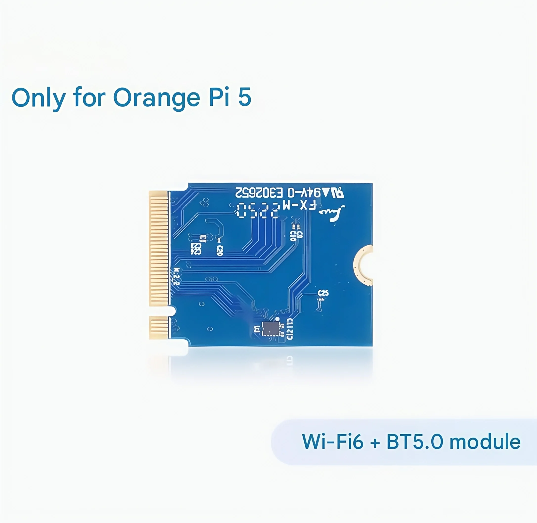 Плата разработки Orangepi 5, специальный интерфейс PCIe модуля WiFi6 + BT5.0