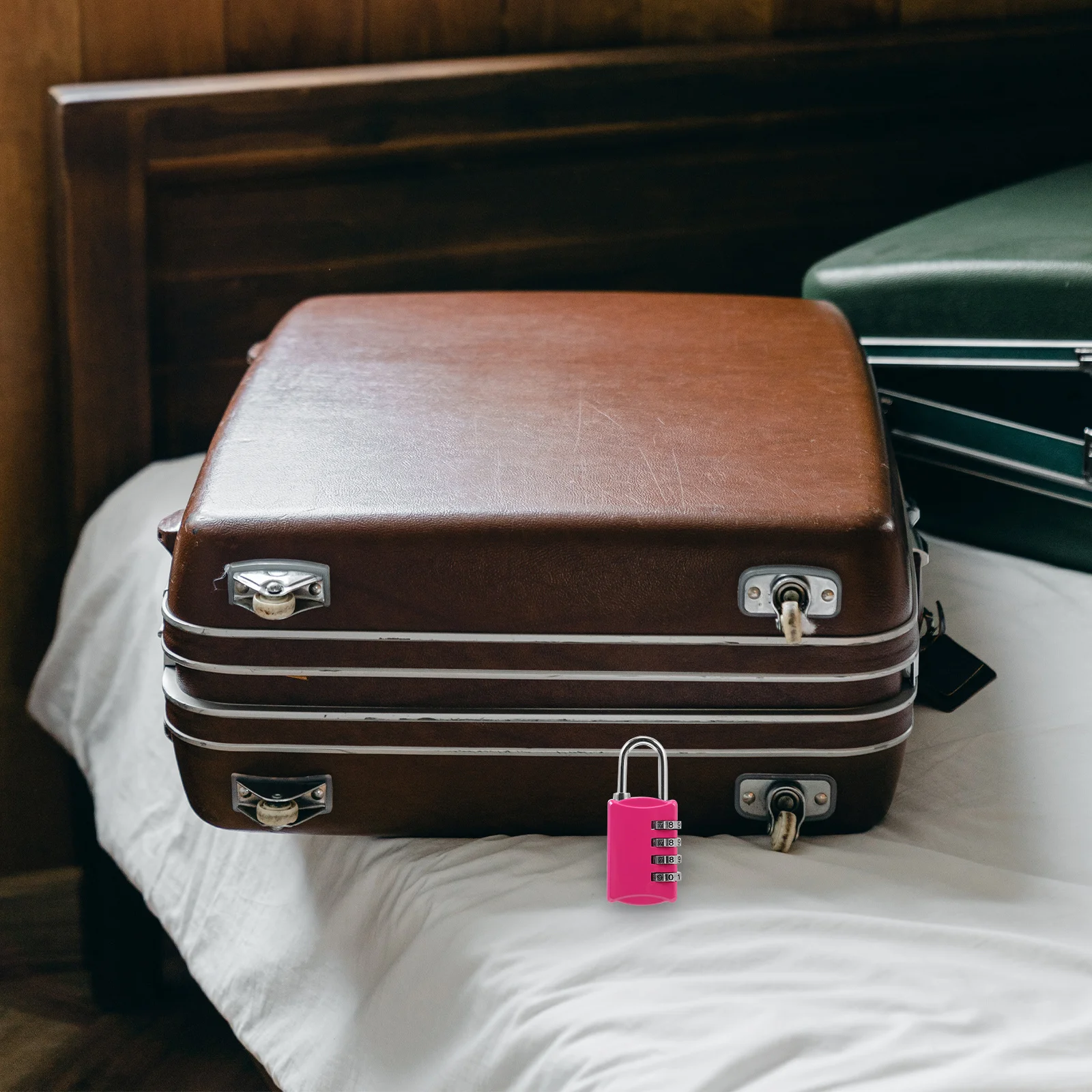 Candado de combinación de 4 dígitos, candado seguro portátil de aleación de Zinc para casillero de gimnasio, candado de combinación para uso escolar