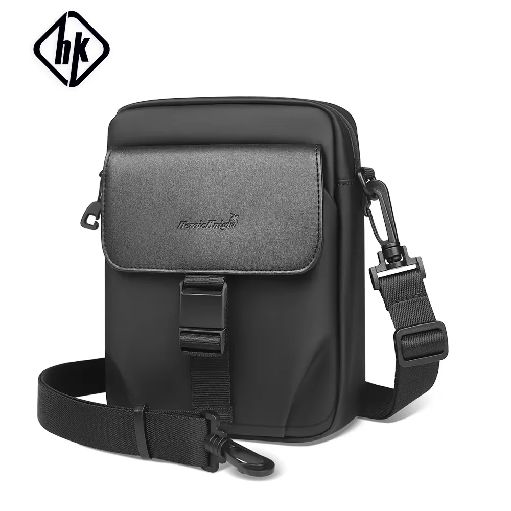 HcanKcan-Bolsa tiracolo impermeável masculina leve, bolsa de ombro para telefone, estilinete de bicicleta, bolsa mensageiro para mini iPad