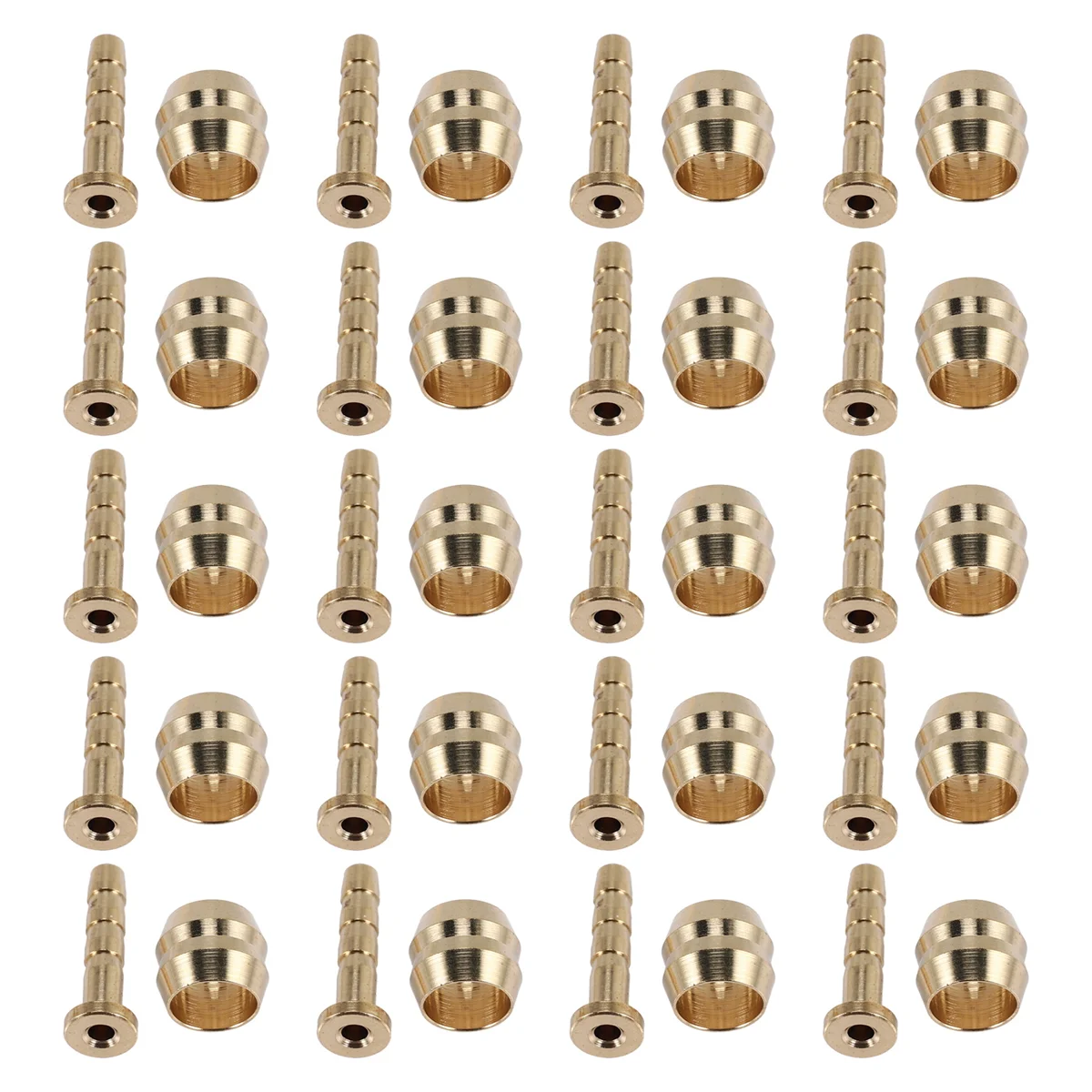 A26P 20Pcs Bicycle Brake Olive Brass Connecting Insert Kit for Shimano BH59 Hydraulic Disc Brake Hose,4