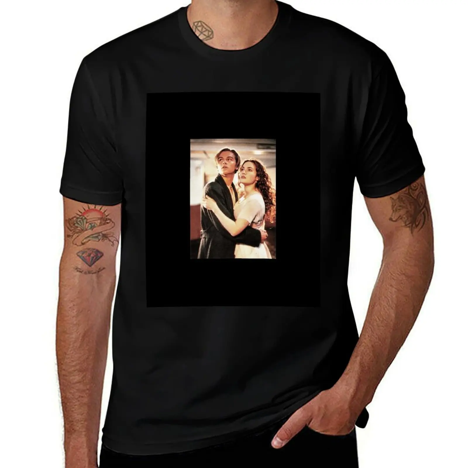 

Titanic Jack and Rose Poster T-Shirt printed t shirts for man t shirt man plain t shirt custom print T-shirt