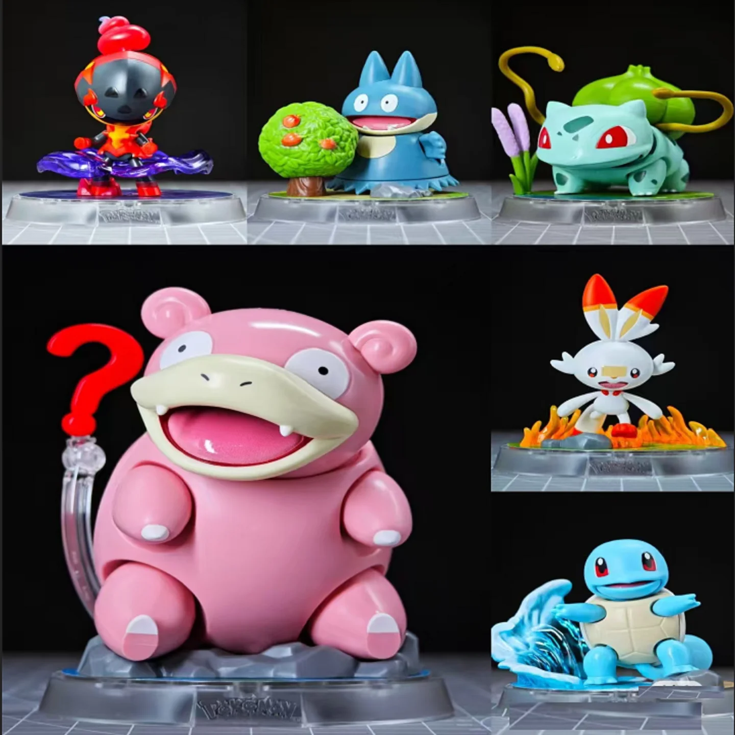 BLOKEES Originale Pokemon Figura Pikachu Charmander Greninja Psyduck Sprigatito Eevee Lucario Pokémon Action Figure Giocattoli Regalo