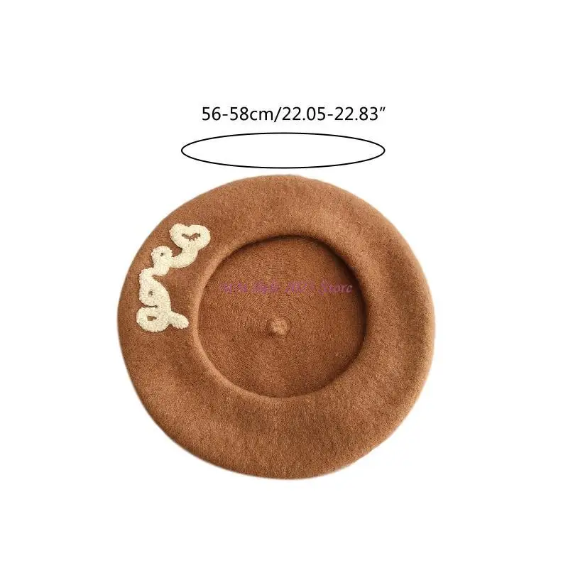 49ME قبعة مثمنة مطرزة بأحرف ذات لون خالص، دافئة للخارج #6