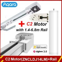 Aqara Smart Curtain Motor C2 ZNCLDJ14LM With 1.8m-7m Super Silent Electric Curtain Rail Track Homekit Automatic Control System