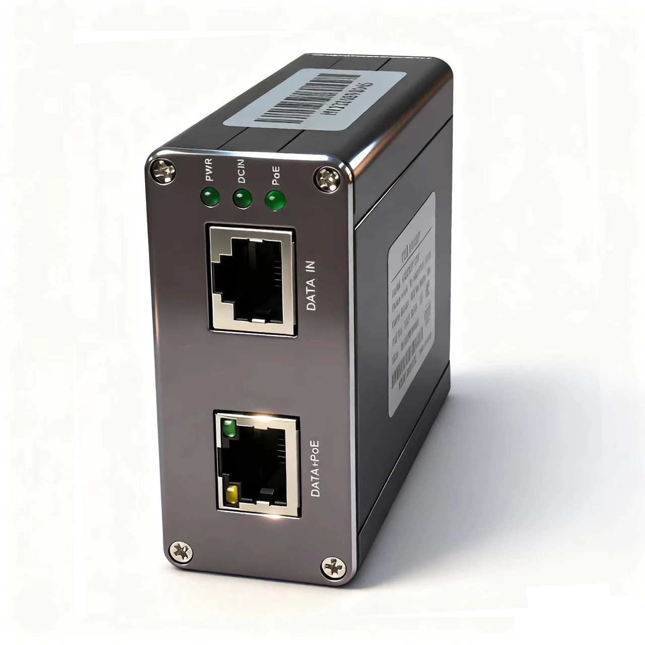 デュアルDC電源入力 2.5Gbe POEインジェクター 802.3BT 最大90w出力 産業グレードPOEアダプター
