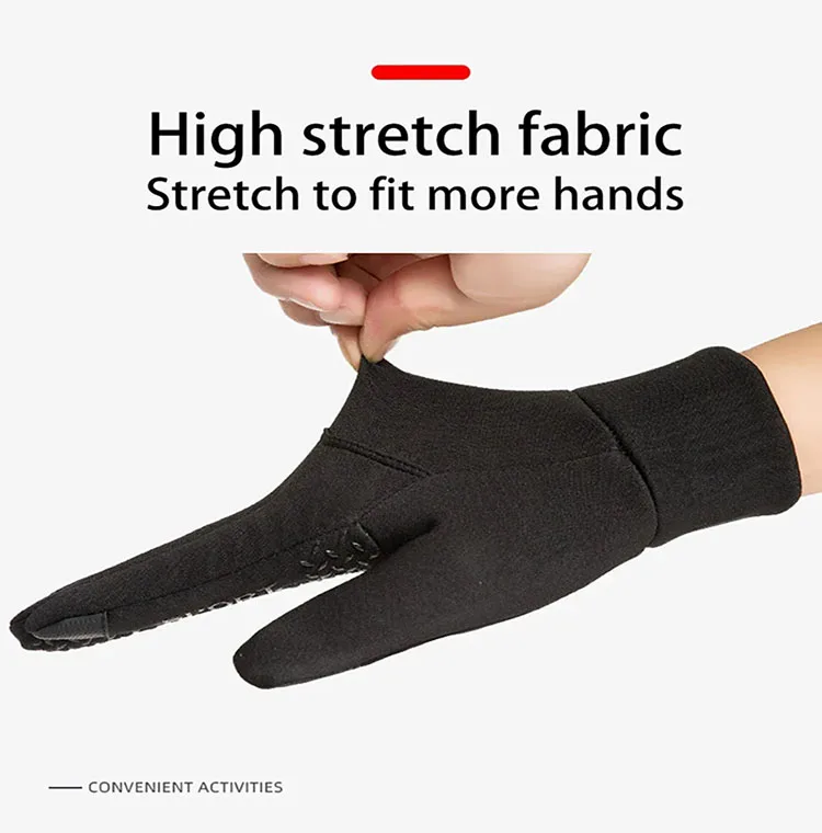 Winter Wasserdichte Angeln männer Handschuhe frauen Radfahren Warme Anti Slip Outdoor Sport Ausgesetzt Zwei Finger Touchscreen Handschuhe – Detail 4