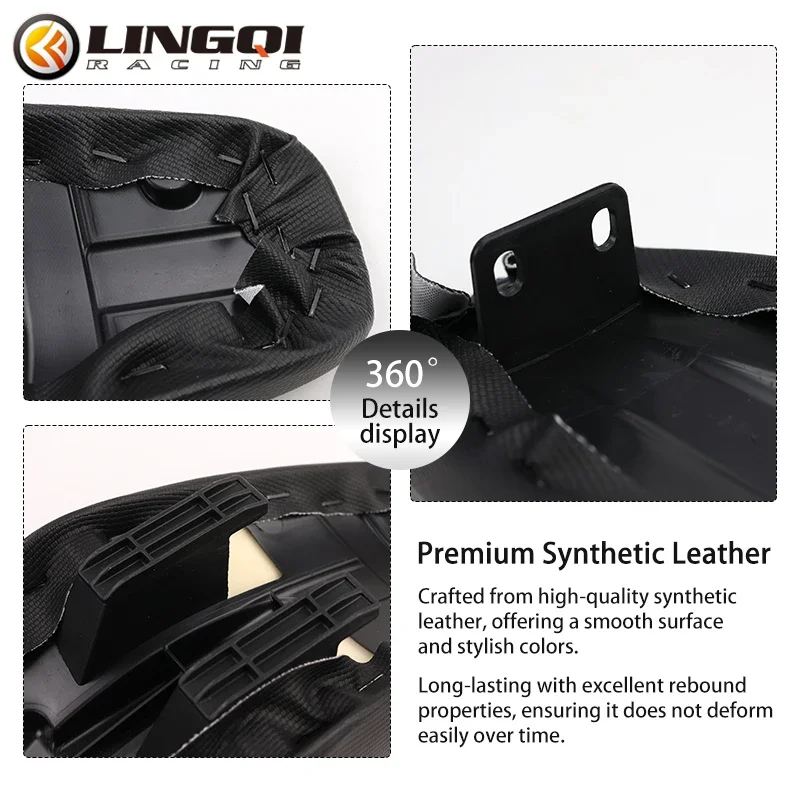 LINGQI RACING Seat Saddle Non-Slip Foam Cushion Motorcycles Seats For 49cc Mini Motocross Kids Dirt Pit Bike Enduro Off Road view 4
