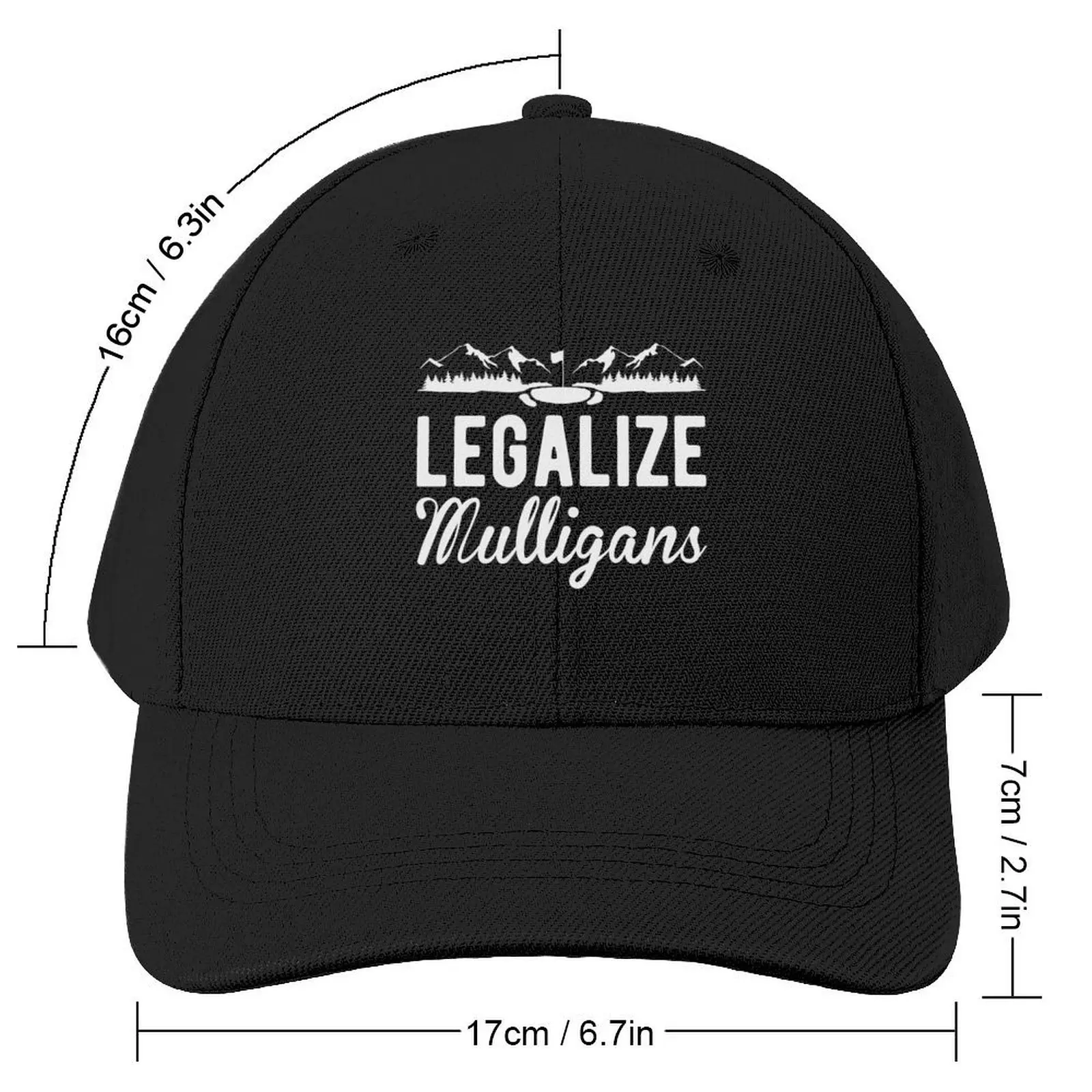 Legalize Mulligans funny golf Baseball Cap Thermal Visor Woman Hats Men's