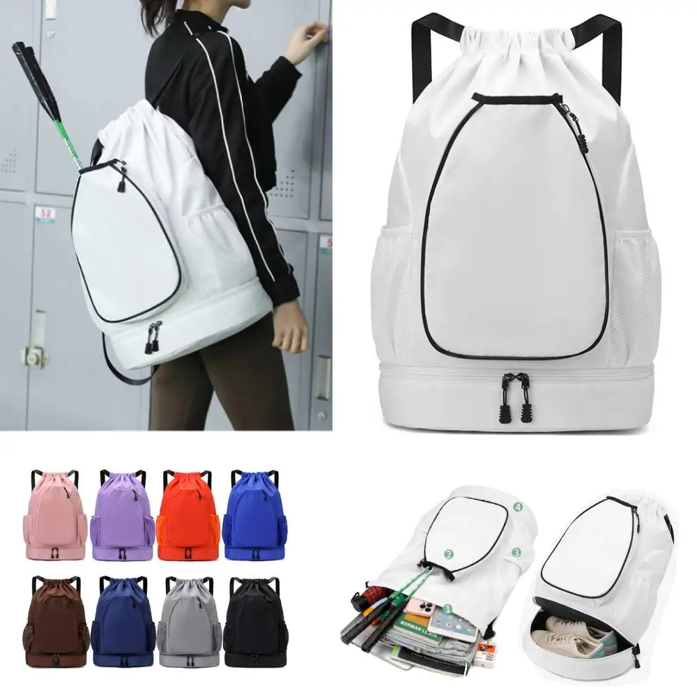 

Tennis Racket Backpack Holds 2 Rackets Badminton Sports Bag Large Capacity Gym Pack Professional Fitness Bag with Shoes Pocket