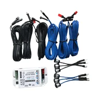 Sensor de haz fotoeléctrico, luz de seguridad electrónica infrarroja de 10m, 12V, 24V, 3 pares de haz