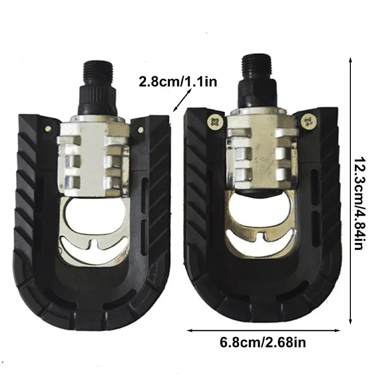 1 زوج دواسات الدراجة الجبلية توفير العمالة مع ورقة عاكسة السلامة للطي دواسة دراجة الدراجات استبدال أجزاء سبائك الألومنيوم