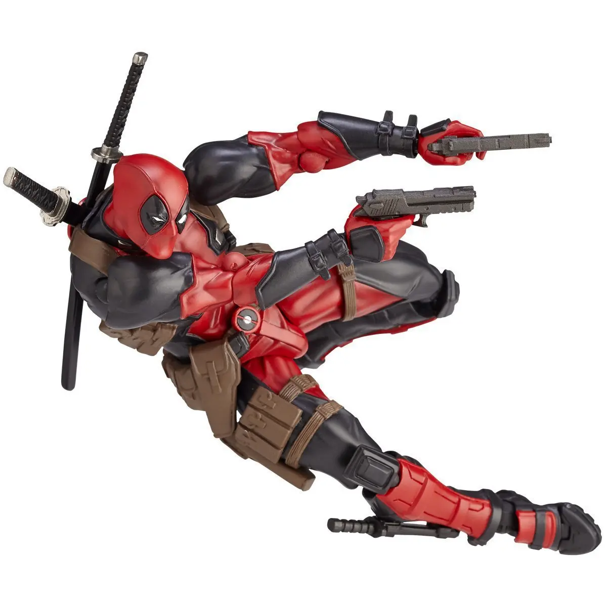 Figuras de personajes de películas de Deadpool 3 de Marvel, modelo hecho a mano, armas de cambio de cara movibles, piezas de modelos hechas a mano