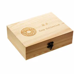 30pcs Plastic Coin Holder Wooden Coin Collecting Box Case for Coins Storage Capsules Protection Boxes Container 20/25/30/35/40mm