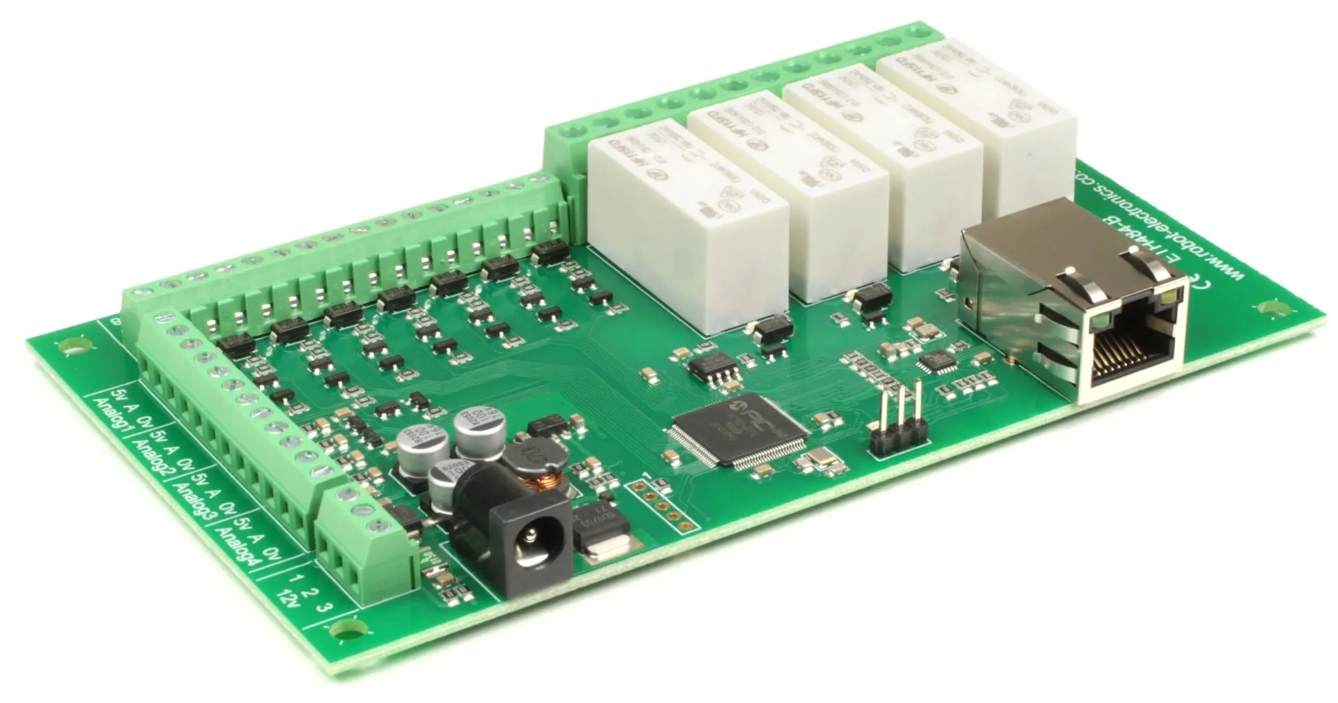 20262026 ETH484-B - 4 X 16A Ethernet Relay Expansion Module Relay Module Development Board view 3