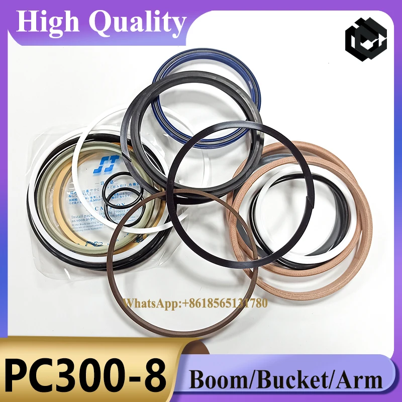 Boom Bucket Arm Cylinder Seal Kit for Excavator PC300 PC300-1 PC300-2 PC300-5 PC300-6 PC300-6C PC300-7 PC300-8 PC300LC-8