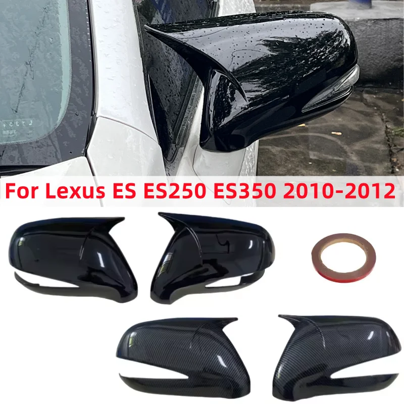 For Lexus ES ES250 ES350 2010-2012 LHD Horn M Style Rearview Mirror Cover Side Reversing Mirror Cap Rear View Mirror Trim