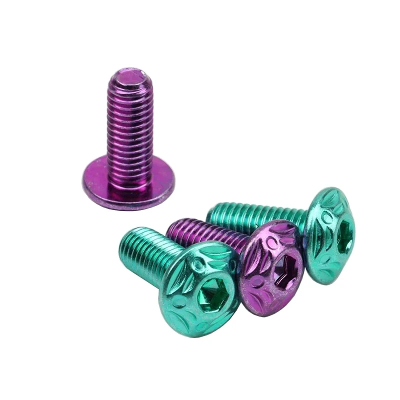 

motorcycle accessories M8MM Titanium Factory Motorcycle Modification Titanium Alloy 10PCS Fixing Screw