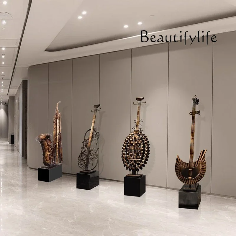NB Violin Musical Instrument High-end Ornament Hotel Lobby Living Room Entrance Floor-to-ceiling Large-scale Artwork