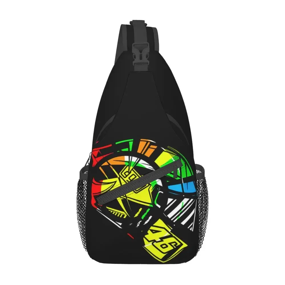 

Moto-Gp Rossi Speed Racing нагрудная сумка индивидуальный рюкзак через плечо для мужчин велосипедный рюкзак для кемпинга