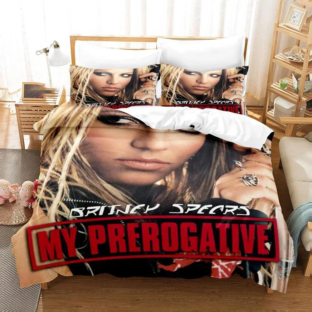 

3D Printed Britney Spears Comfortable Duvet Quilt Cover Pillowcase Bedding Set Children Bedroom Decoration Home Textile