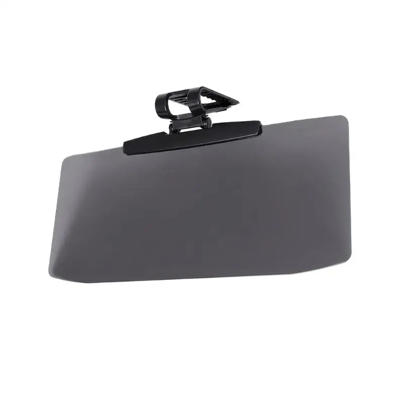 31BC Driving Sun Shade Extender for Car Interiors, Gray Tinted PMMA Panel with Clip On Fit and Hinged Adjustment for Bright Road
