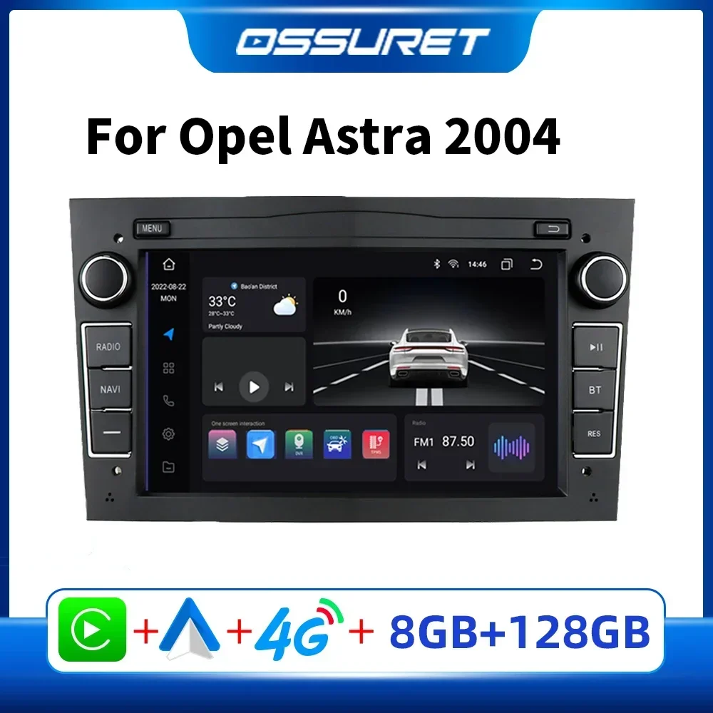 OiLiehu Android 13 Carplay Android Auto 2Din Radio voor Opel Astra OiLiehu Android 13 Carplay Android Auto 2Din Radio voor Opel Astra