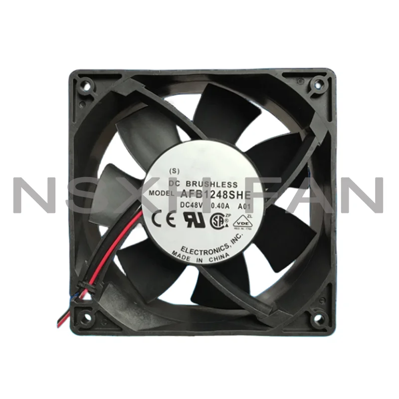 Ventilador de refrigeração industrial do inversor do computador, 2 linhas, 12cm, 48V, 0.18A, AFB1248HE, 12038