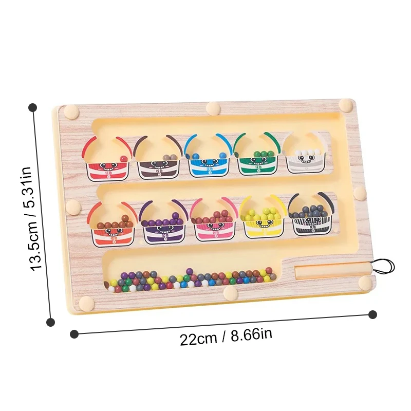 لعبة المتاهة الرقمية المغناطيسية للأطفال، حركة القلم، شفط الحديد، التعليم المبكر، لعبة تدريب التفكير المنطقي #5