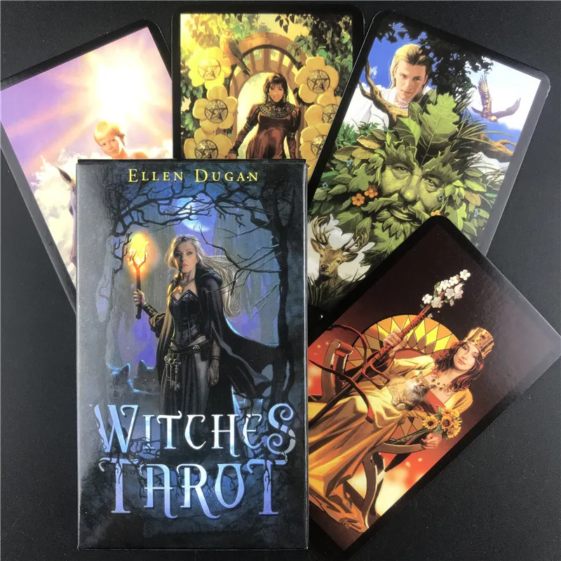 witches Tarot deck oracles cards mysterious divination English tarot cards for women girls cards game board game pdf guidebook