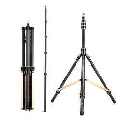 Fusitu SL285 2.52m Carbon Fiber Led Light Stand Portable Tripod & 1/4 Screw For Photo Studio Photographic Light Flash LED Light