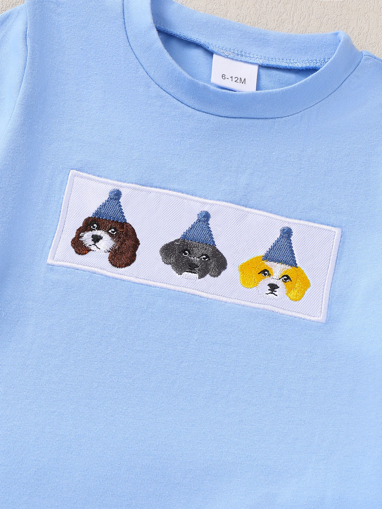 男の子の夏半袖動物誕生日パーティー刺繍パターンショーツセット - Baby Clothing Knitting Patterns のレビューと価格