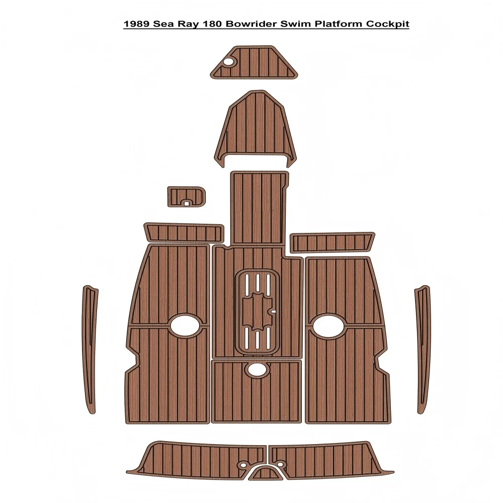 

Sea Ray 180 Bowrider Swim Platform Cockpit Boat EVA Foam Teak Deck Floor Mat SeaDek Gatorstep Style Самоклеящийся smd936kd