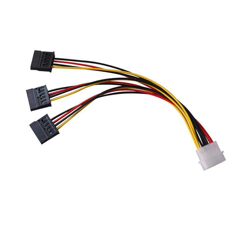 

1/5/10pc 4 Pin IDE Molex To 3 SATA Power Splitter Extension Cable Connectors Computer Connection And Pluging HDD Cord