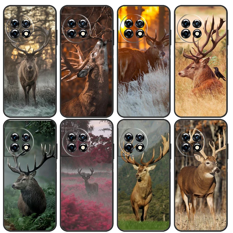 STUNNING DEER Animal Case For OnePlus 10T 11 8 9 10 Pro 8T 9RT 10R OnePlus Nord CE 2 3 Lite 2T N10 N20 N30 Cover