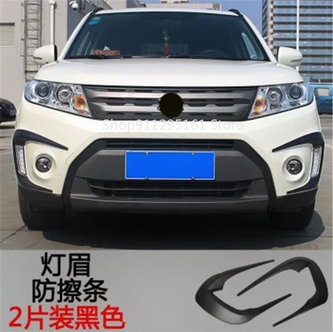 2PCS Car styling For 2015 2016 2017 2018 Suzuki Vitara car accessories ABS car front daylight lamp eyebrow trimming