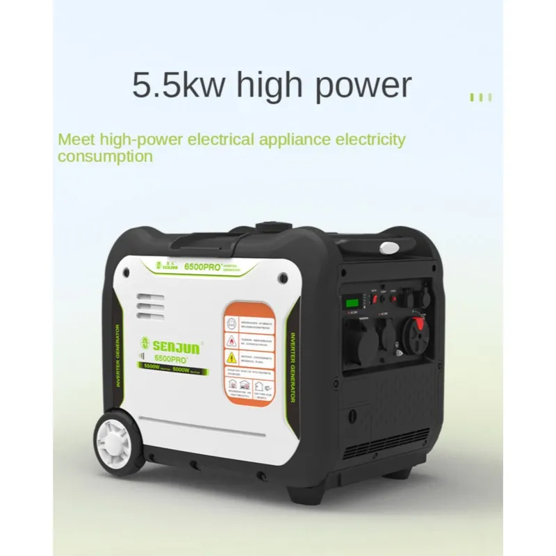 

Gasoline generator 220v household mute digital frequency conversion 5KW electric start outdoor mobile portable charging