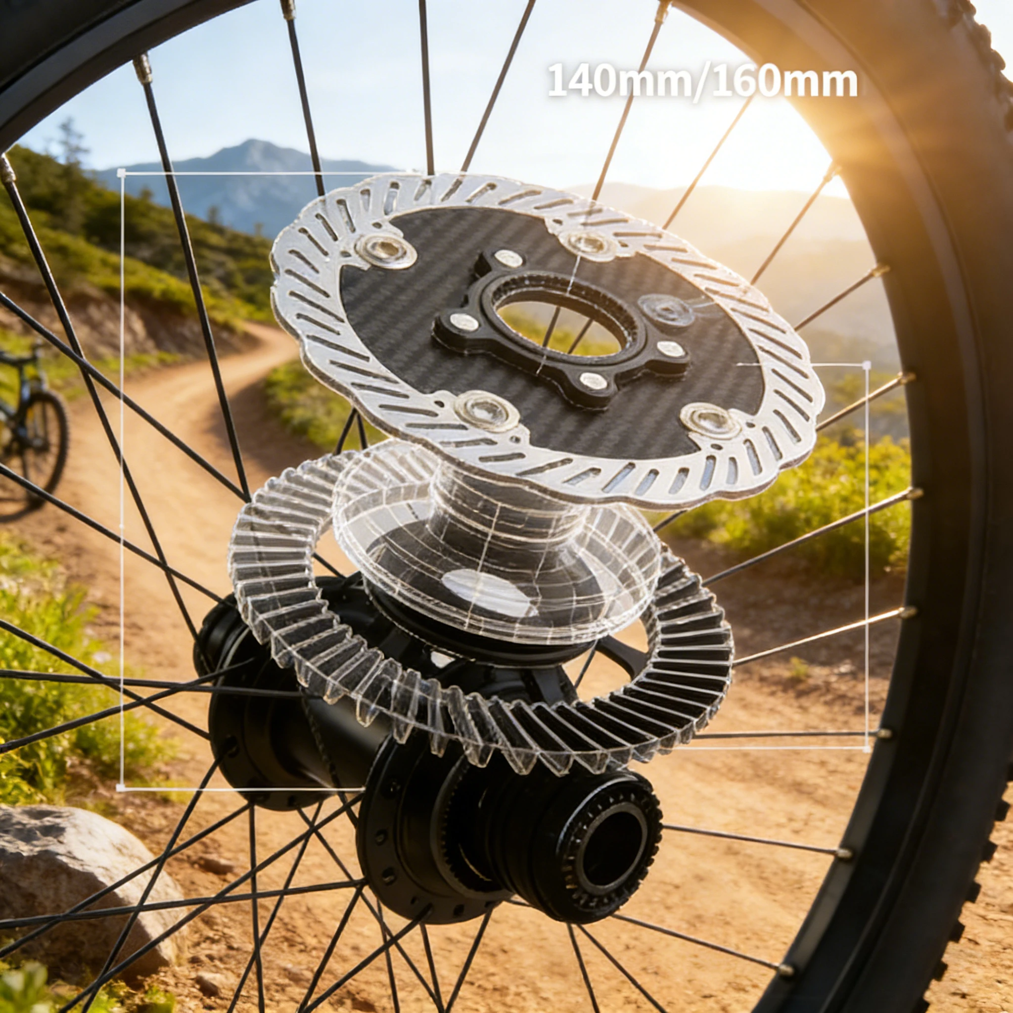 

Ultra-Light Carbon Fiber Floating Brake Rotor | 140/160mm Centerlock for MTB Mountain Bike Cycling Parts