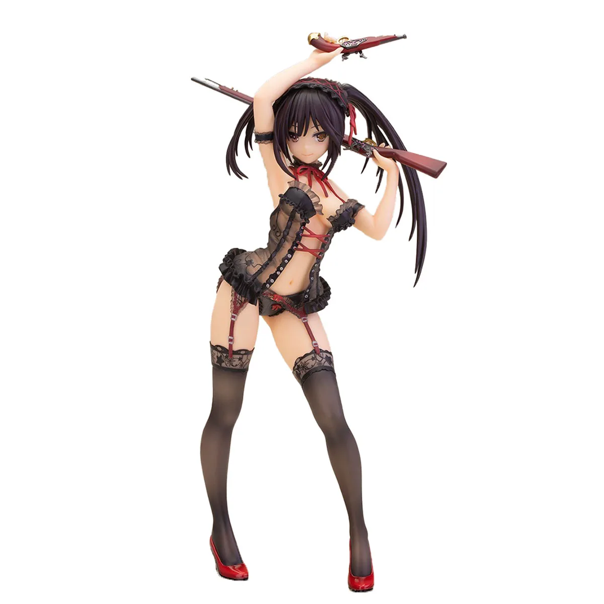 In Stock Original Alphamax Date A Live Tokisaki Kurumi Lingerie Ver  Black Color Anime Figure Action Figure Model Decoration